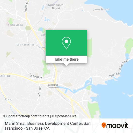 Marin Small Business Development Center map
