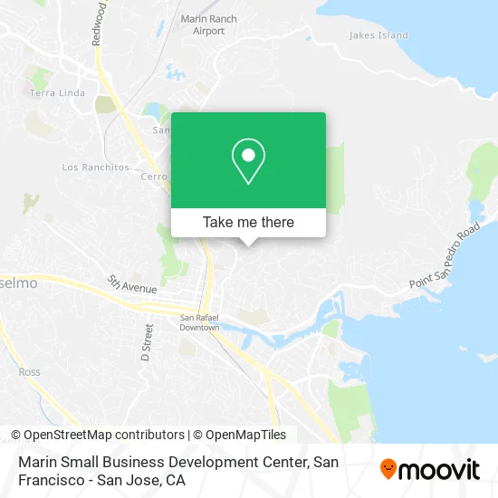 Marin Small Business Development Center map