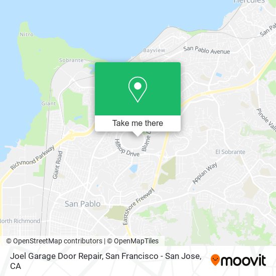 Mapa de Joel Garage Door Repair