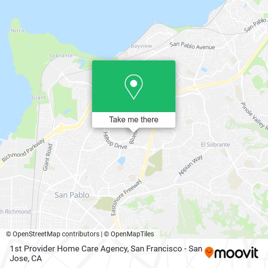 Mapa de 1st Provider Home Care Agency