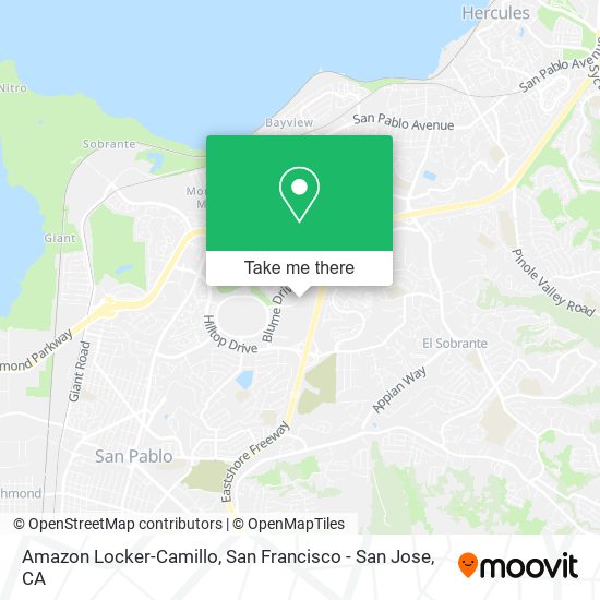 Amazon Locker-Camillo map