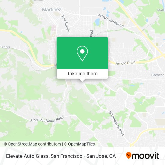 Mapa de Elevate Auto Glass