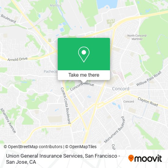 Mapa de Union General Insurance Services