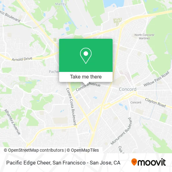 Mapa de Pacific Edge Cheer