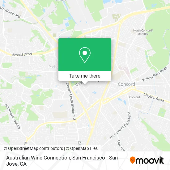 Mapa de Australian Wine Connection