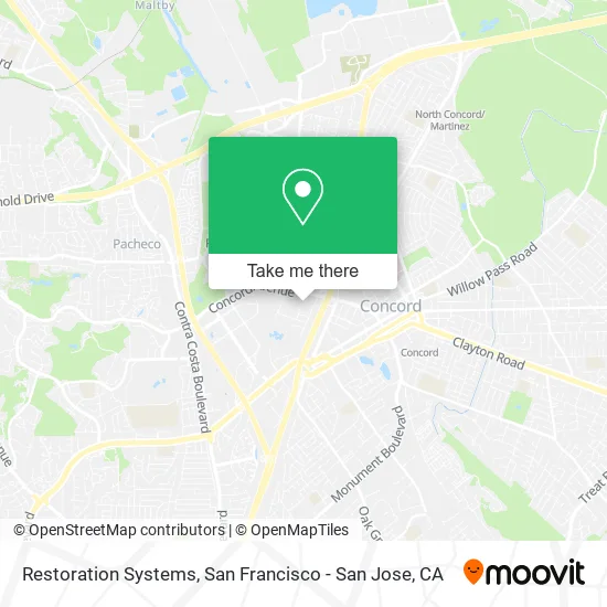 Mapa de Restoration Systems