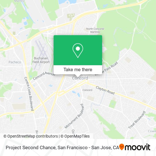 Project Second Chance map