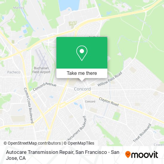 Autocare Transmission Repair map