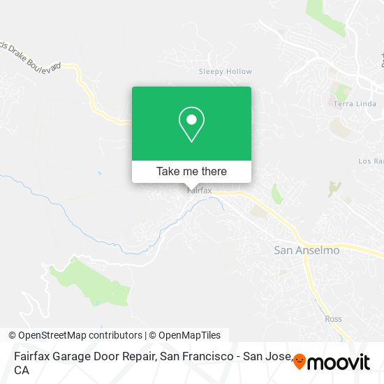 Mapa de Fairfax Garage Door Repair