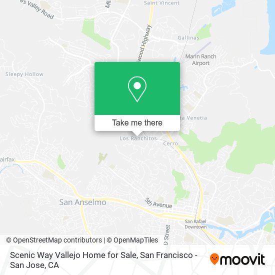Mapa de Scenic Way Vallejo Home for Sale