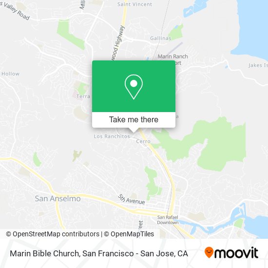 Marin Bible Church map