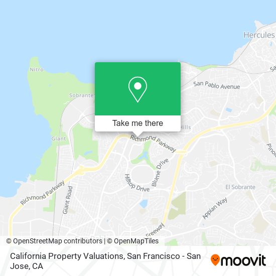 Mapa de California Property Valuations