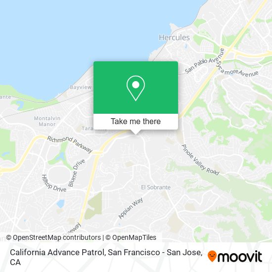 California Advance Patrol map