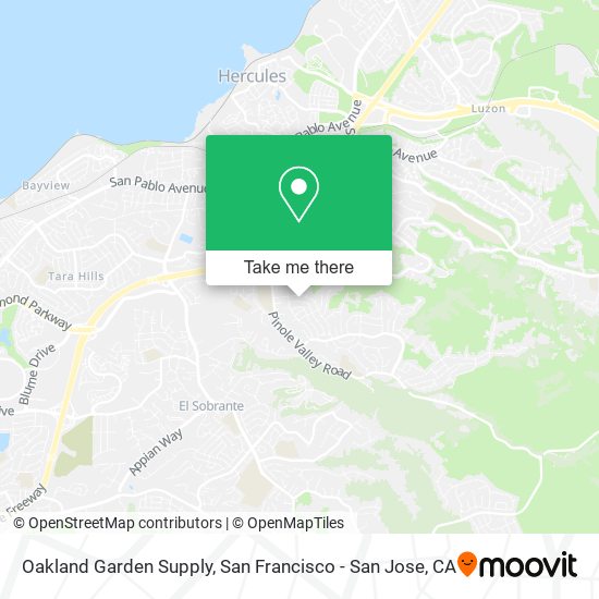Oakland Garden Supply map
