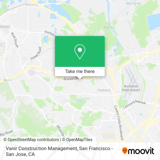 Vanir Construction Management map