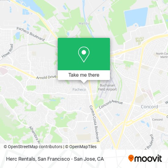 Herc Rentals map