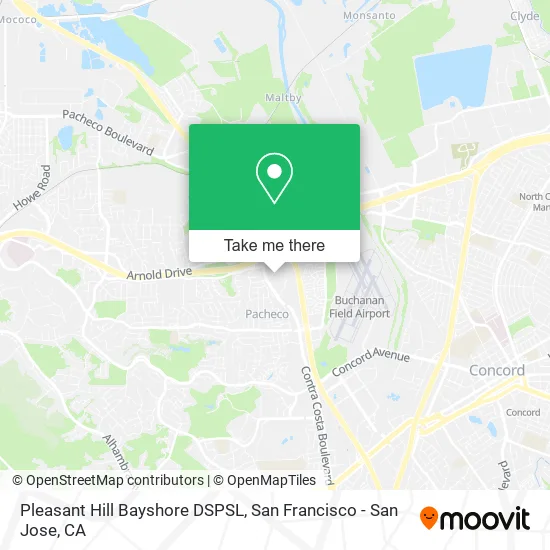 Mapa de Pleasant Hill Bayshore DSPSL