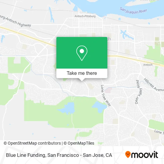 Blue Line Funding map