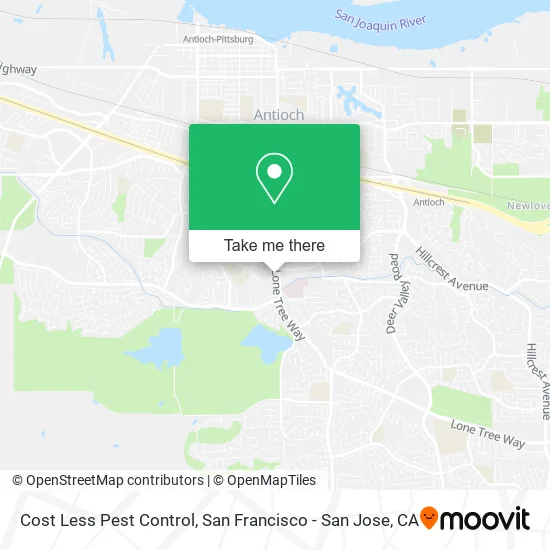 Cost Less Pest Control map