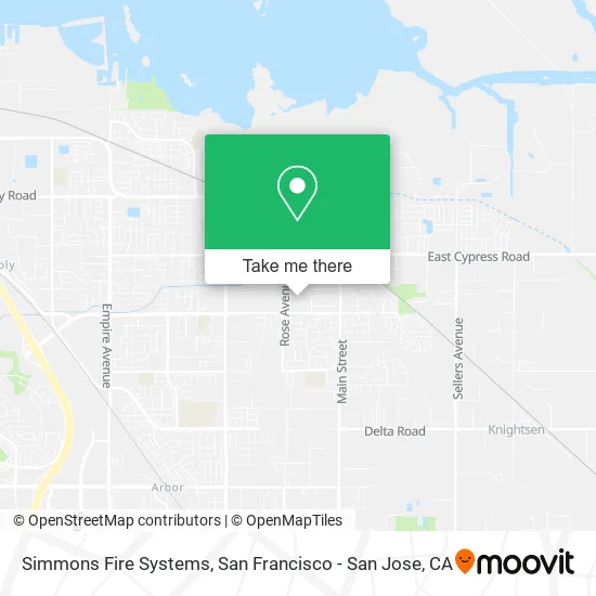 Simmons Fire Systems map