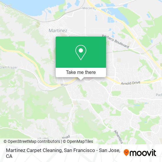 Martinez Carpet Cleaning map