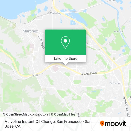 Mapa de Valvoline Instant Oil Change