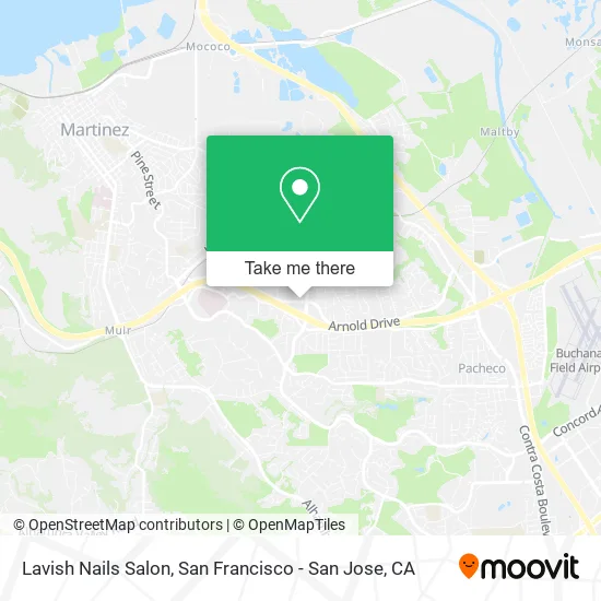 Mapa de Lavish Nails Salon