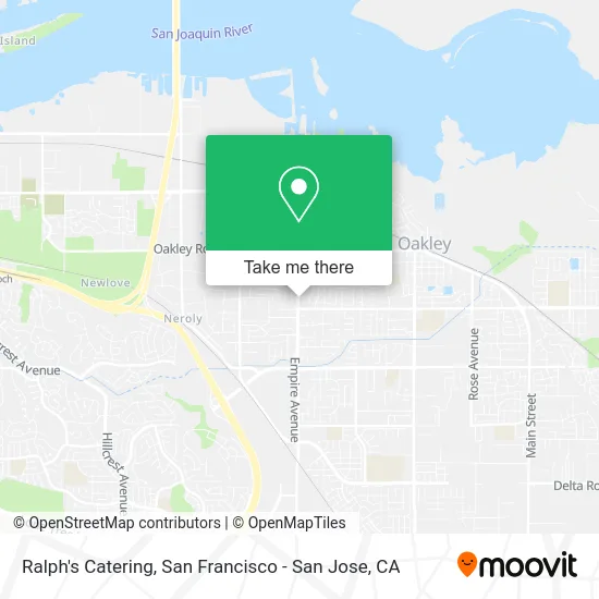 Ralph's Catering map
