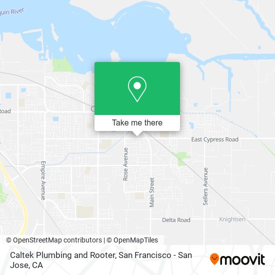 Caltek Plumbing and Rooter map