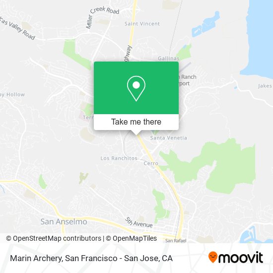 Marin Archery map