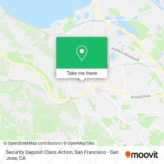 Mapa de Security Deposit Class Action