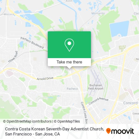 Contra Costa Korean Seventh-Day Adventist Church map