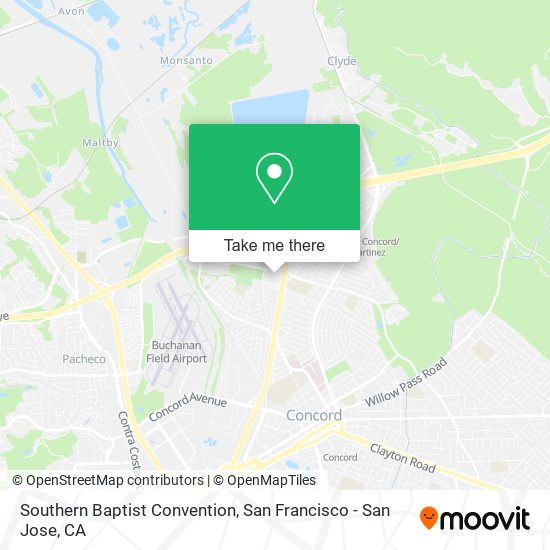 Mapa de Southern Baptist Convention