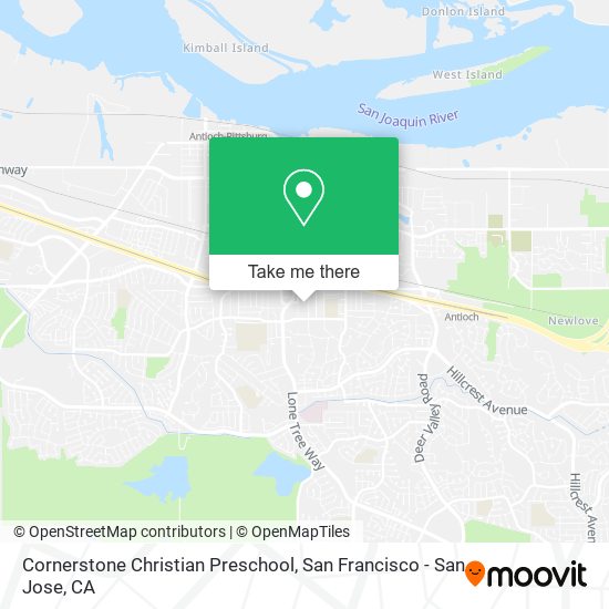 Cornerstone Christian Preschool map