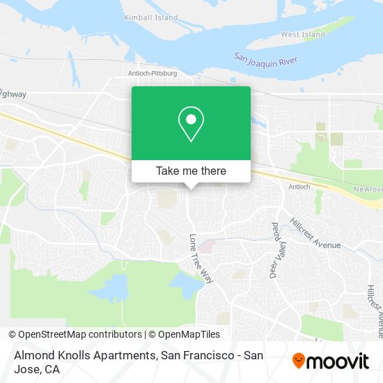 Mapa de Almond Knolls Apartments