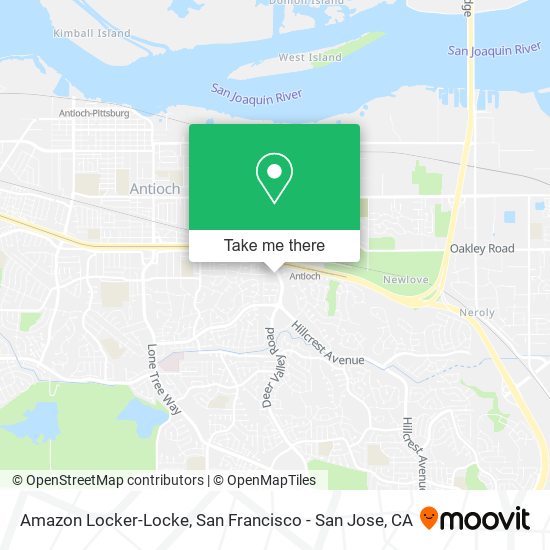 Mapa de Amazon Locker-Locke