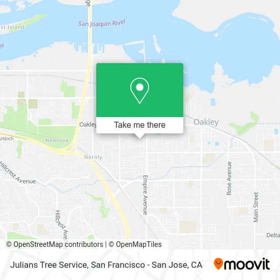 Julians Tree Service map
