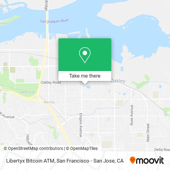 Mapa de Libertyx Bitcoin ATM