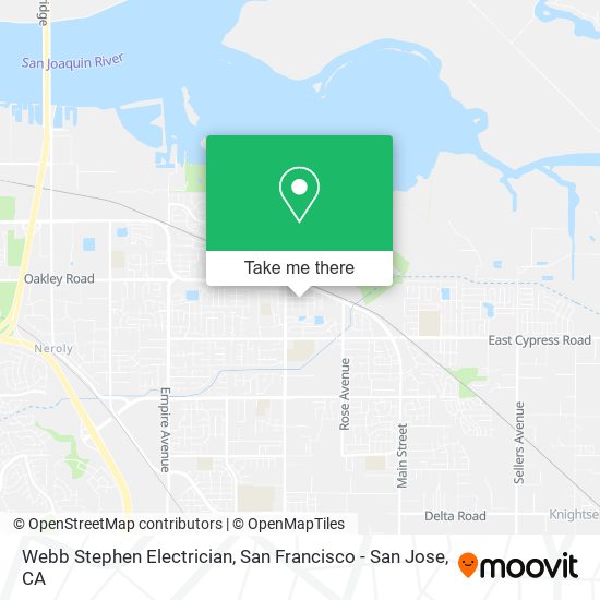Webb Stephen Electrician map