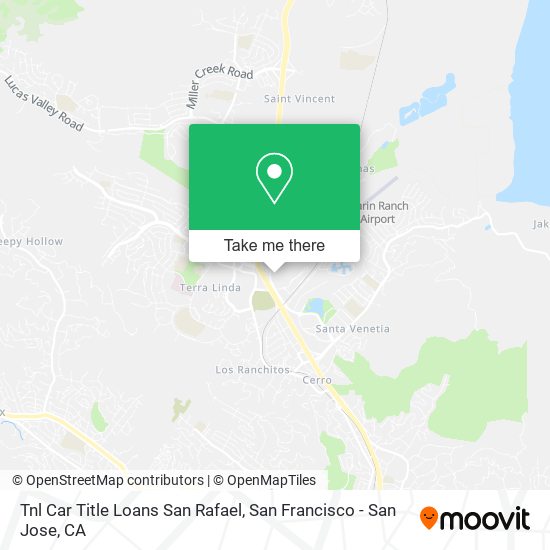 Mapa de Tnl Car Title Loans San Rafael