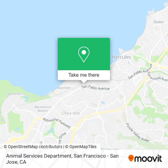 Animal Services Department map