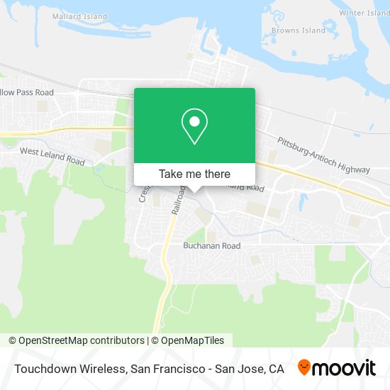 Mapa de Touchdown Wireless
