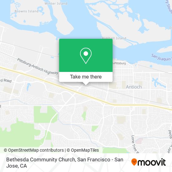 Bethesda Community Church map