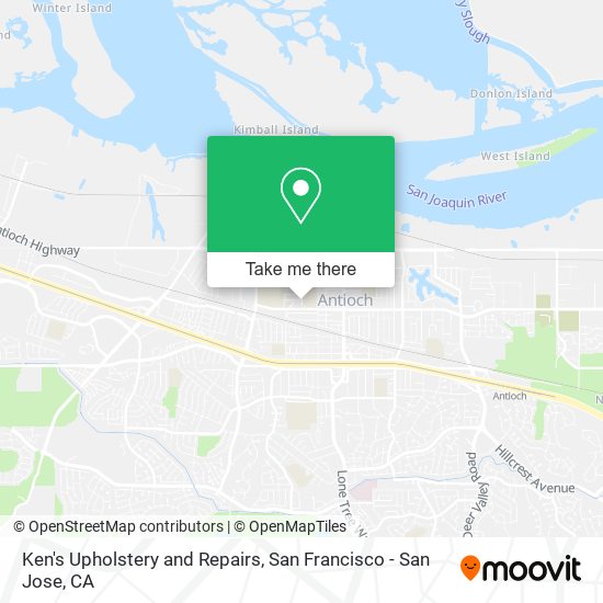 Mapa de Ken's Upholstery and Repairs