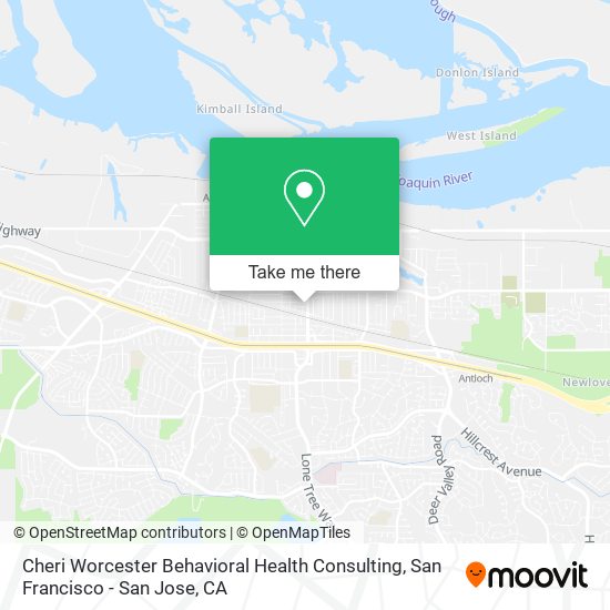 Mapa de Cheri Worcester Behavioral Health Consulting