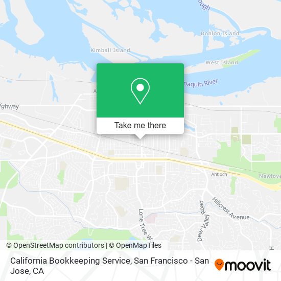 Mapa de California Bookkeeping Service
