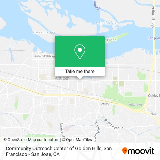 Community Outreach Center of Golden Hills map