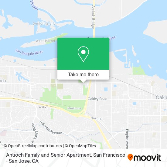 Antioch Family and Senior Apartment map