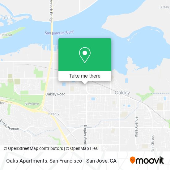 Mapa de Oaks Apartments