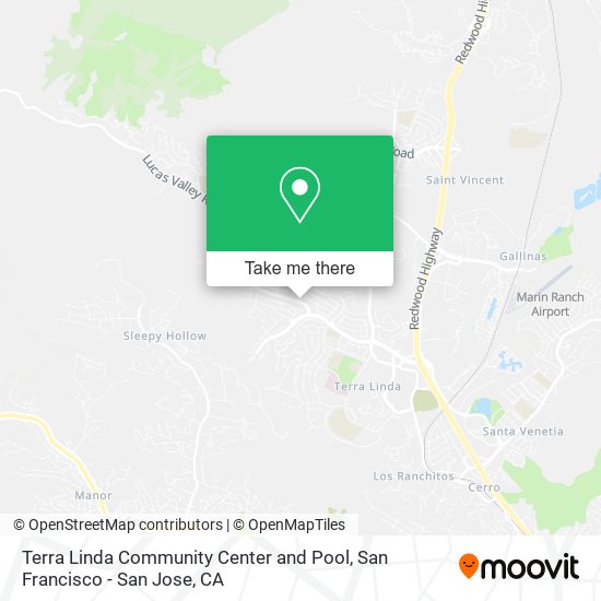 Terra Linda Community Center and Pool map